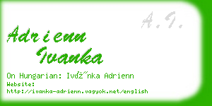 adrienn ivanka business card